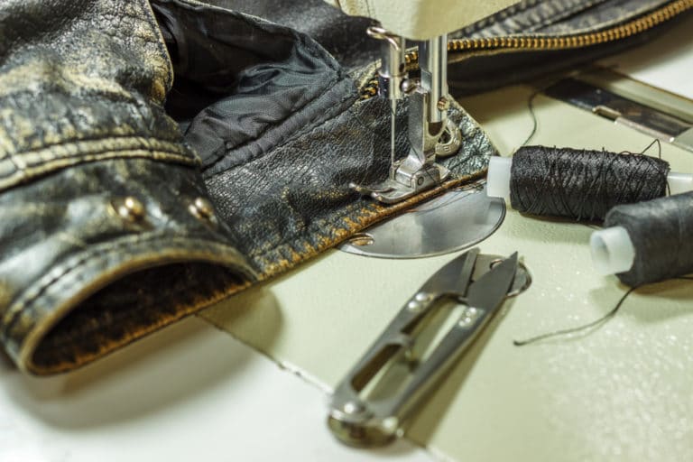 Sewing Leather Jacket — Repairs & Servicing in Sunshine Coast, QLD